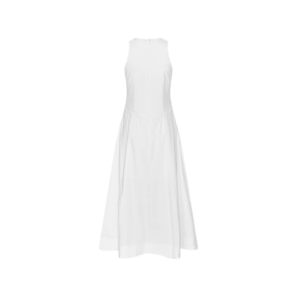 Sleeveless Midi Dress White