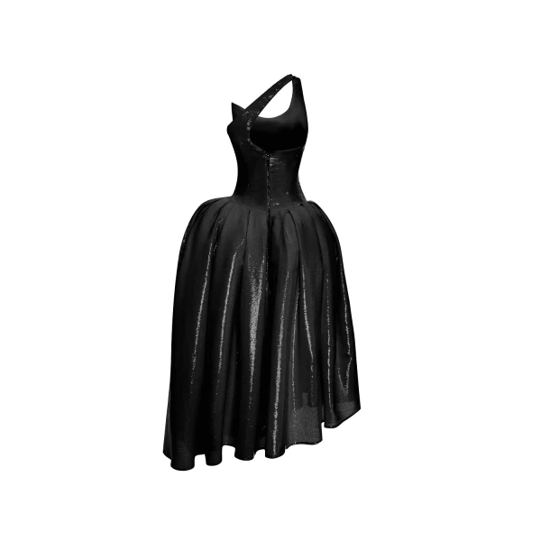black evening dress