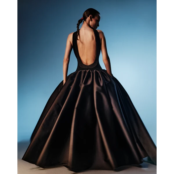 black evening dress