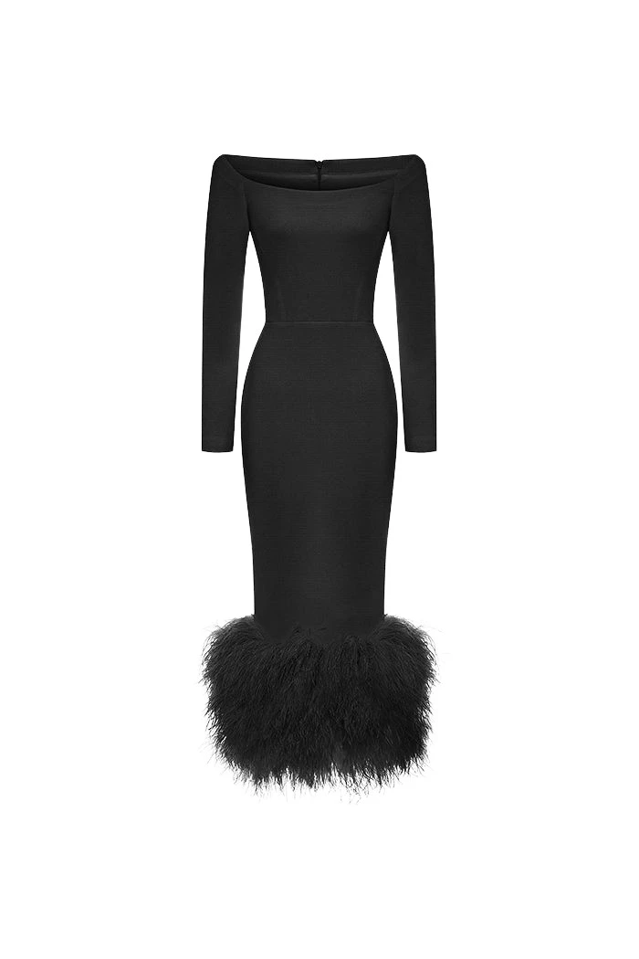 Rasario-Black-Crepe-long-midi-dress-with-fringe-in-Black-at-Coveti15299_nobg Rasario