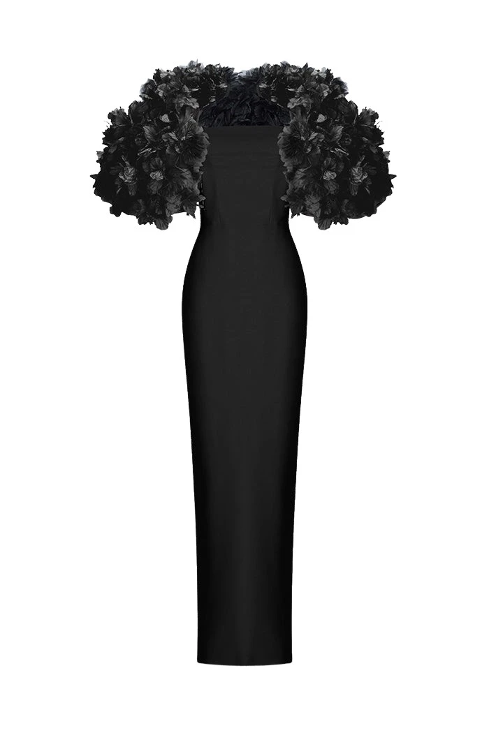 Rasario-Black-Crepe-maxi-dress-with-floral-trim-in-Black-at-Coveti71858_nobg Rasario