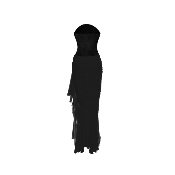 black evening dress
