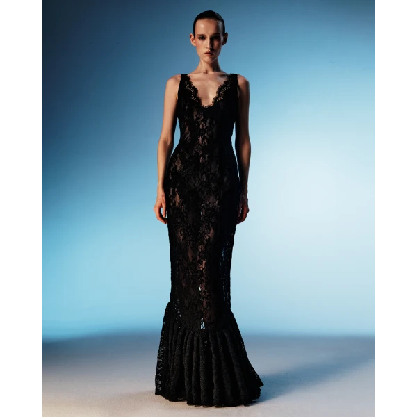 lace maxi dress