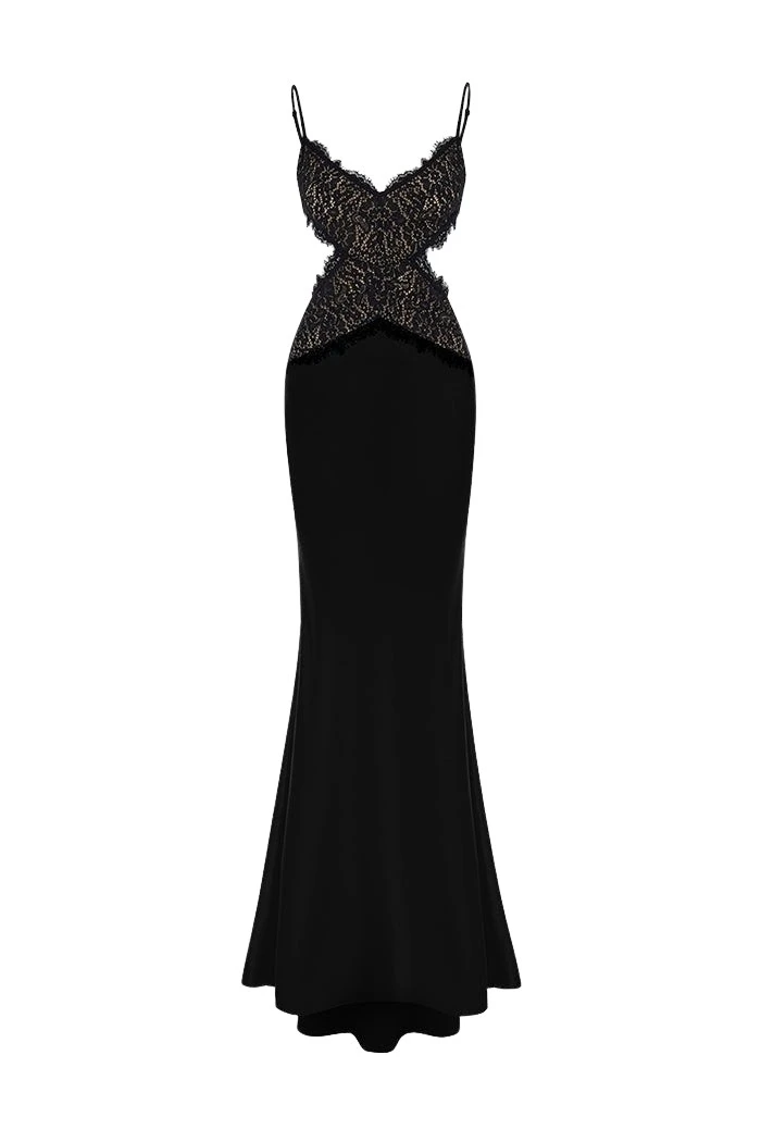Rasario-Black-Satin-and-lace-maxi-dress-with-cutouts-in-Black-at-Coveti58784_nobg Rasario
