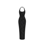 Rasario-Black-Sequin-chiffon-midi-dress-with-halter-neckline-in-Black-at-Coveti99183_nobg Rasario