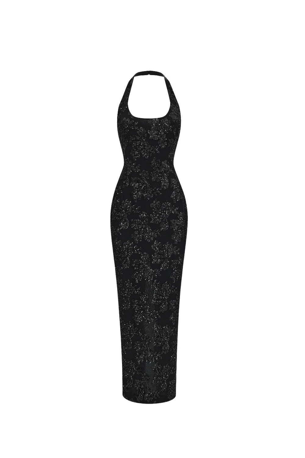 Rasario-Black-Sequin-chiffon-midi-dress-with-halter-neckline-in-Black-at-Coveti99183_nobg Rasario