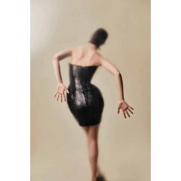 black evening dress