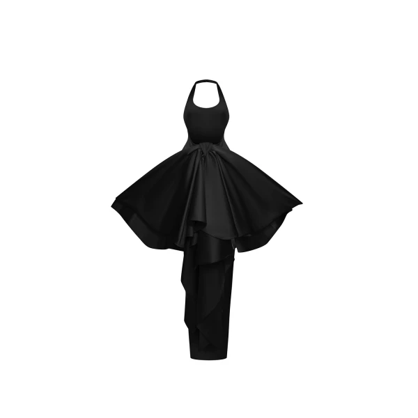 black evening dress