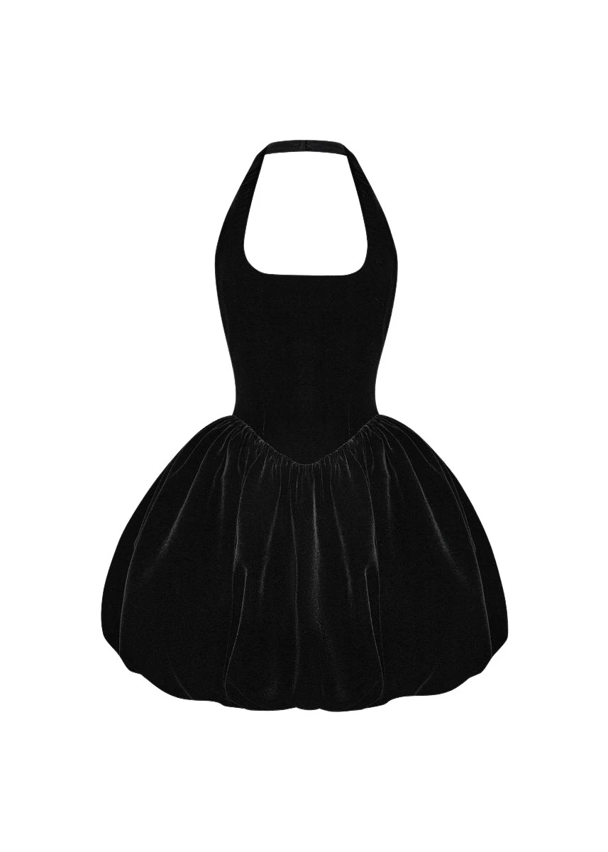 Rasario-Black-Velvet-mini-dress-with-voluminous-skirt-in-Black-at-Coveti14296_nobg Rasario