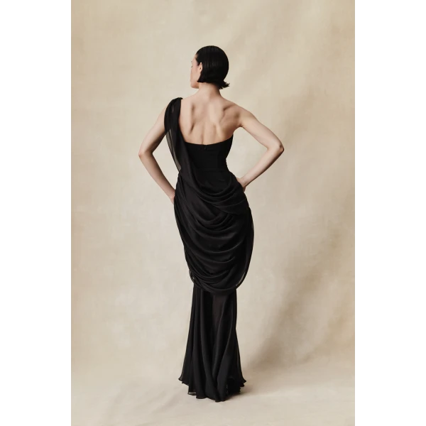 black evening dress