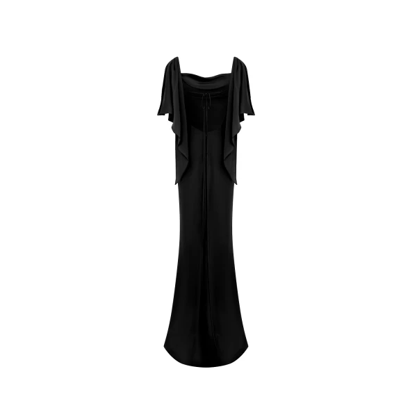 black evening dress