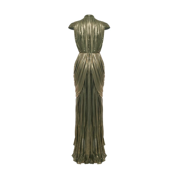 olive evening dress