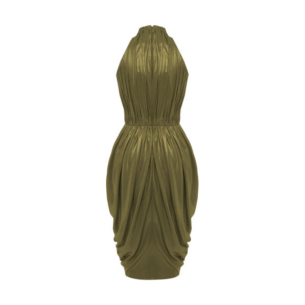olive evening dress