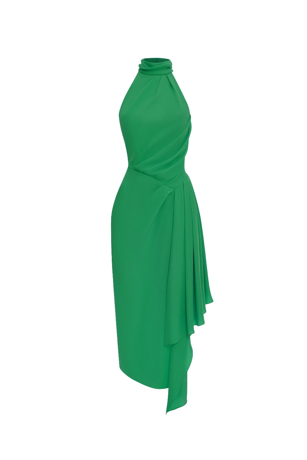Rasario-Green-Viscose-crepe-midi-dress-with-draping-in-Green-at-Coveti22988_nobg Rasario