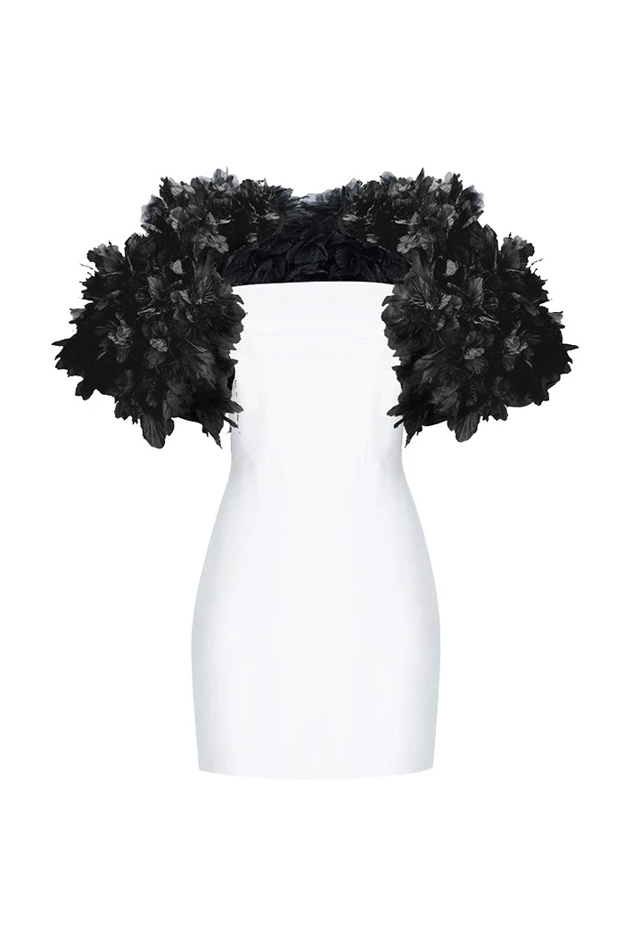 Rasario-Multicolour-Crepe-mini-dress-with-floral-trim-in-White-and-black-at-Coveti90504_nobg Rasario