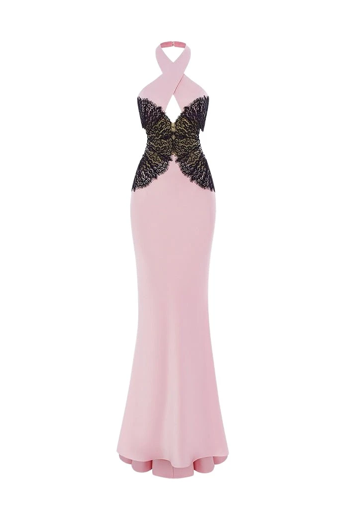 Rasario-Multicolour-Halterneck-satin-and-lace-maxi-dress-with-cutouts-in-Light-pink-and-Black-at-Coveti39382_nobg Rasario