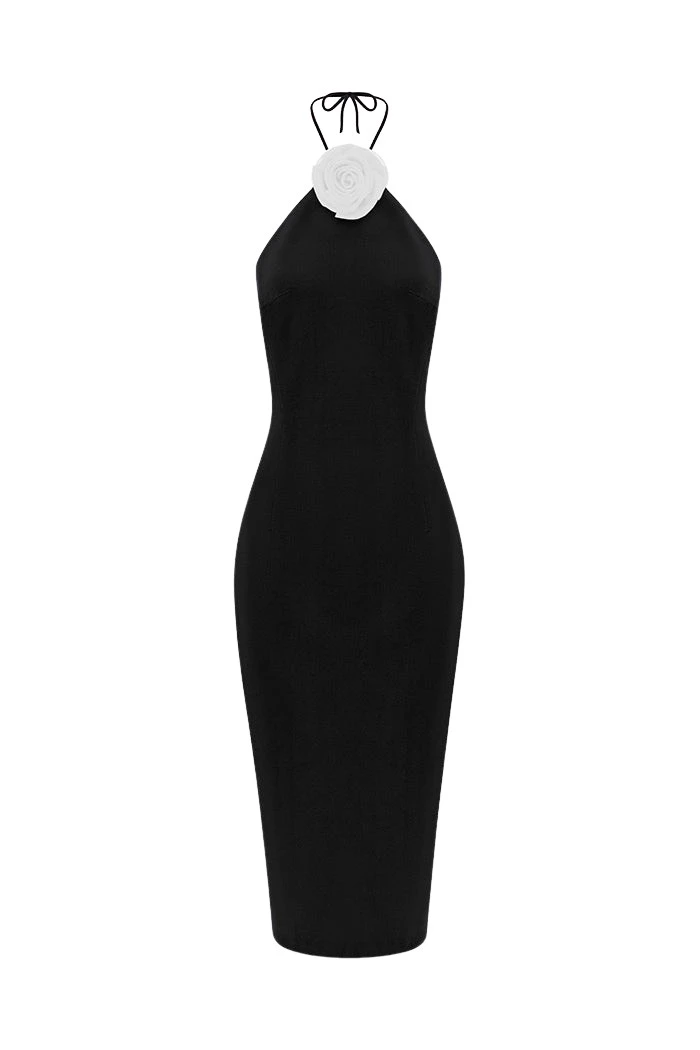 Rasario-Multicolour-Midi-velvet-dress-with-a-flower-in-Black-and-white-at-Coveti17961_nobg Rasario