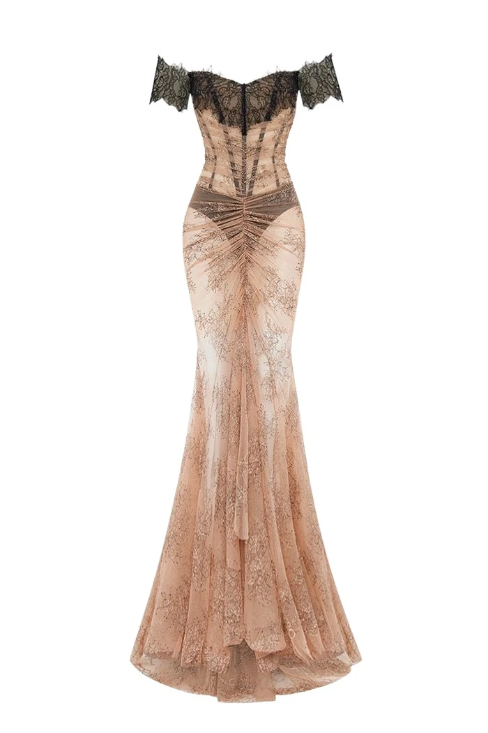 Rasario-Multicolour-Off-the-shoulder-corset-lace-gown-in-Beige-and-Black-at-Coveti17770_nobg Rasario