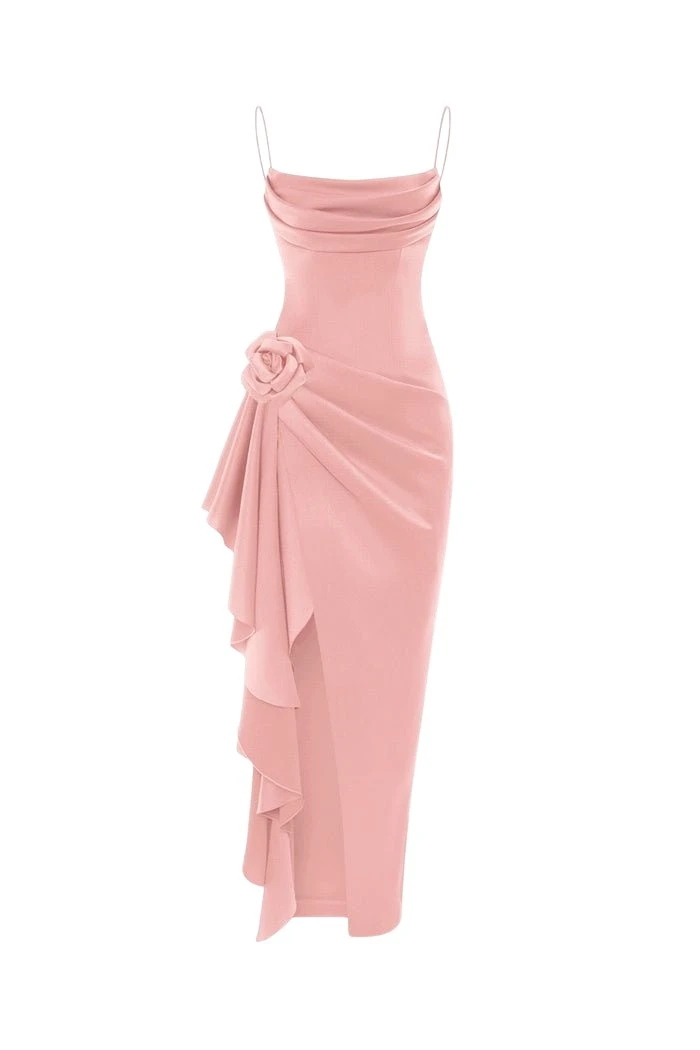 Rasario-Pink-Flower-embellished-draped-satin-midi-dress-in-Powder-Pink-at-Coveti22679_nobg Rasario