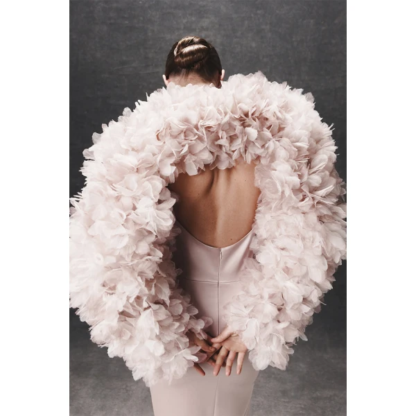 light pink evening dress