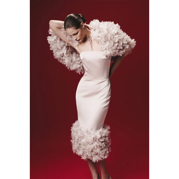 light pink evening dress