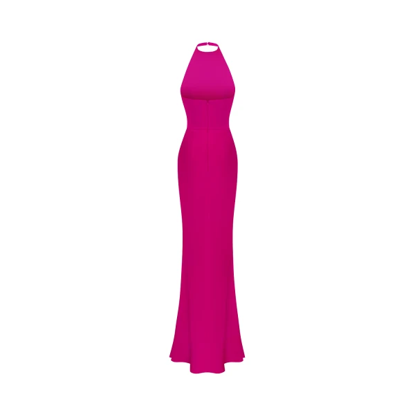 pink evening dress