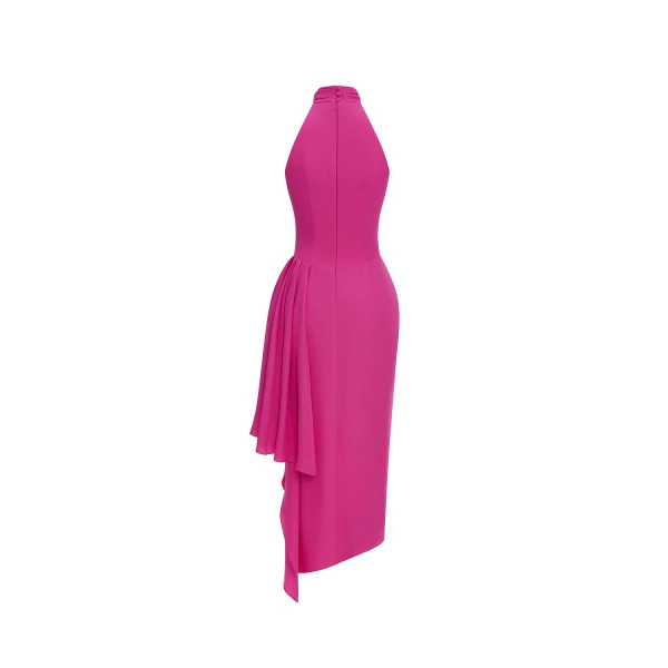 pink evening dress