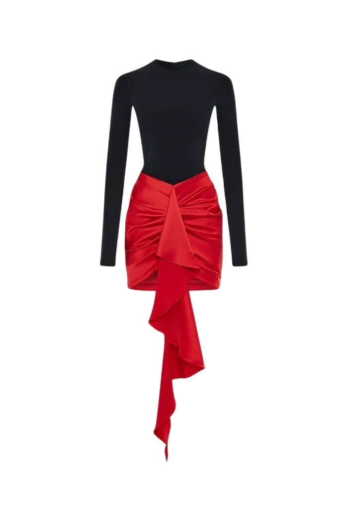 Rasario-Red-Draped-satin-and-biflex-mini-dress-with-a-train-in-Black-Red-at-Coveti62392_nobg Rasario