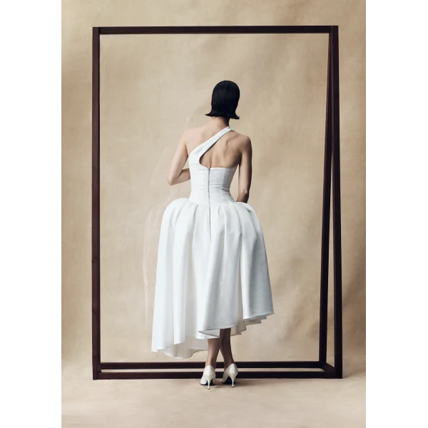 white evening dress