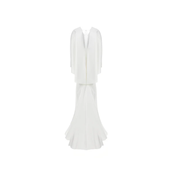 white evening dress