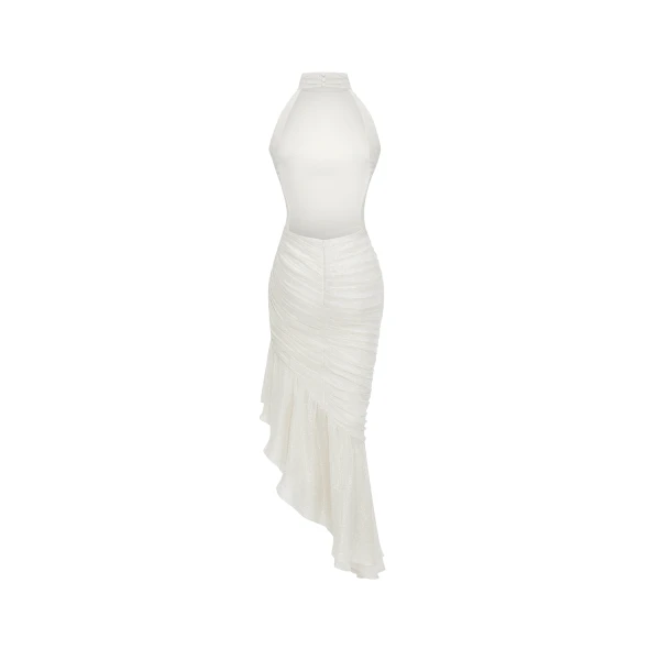 white evening dress