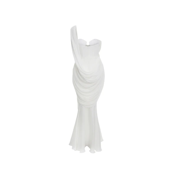 white evening dress