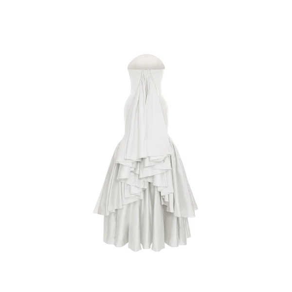 white evening dress