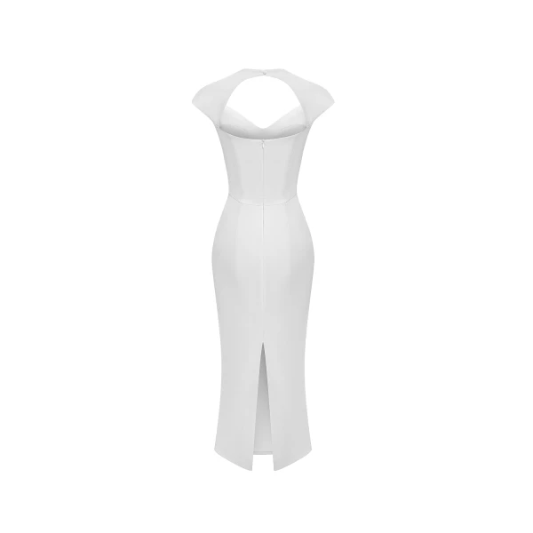 white evening dress