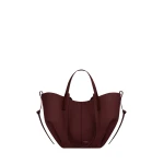 Red-Cyme-Mini-in-Black-Cherry-collection-coveti46412_nobg Polène Cyme Mini in Black Cherry Cyme Mini in Black Cherry - Mini Bags - Parisian Luxury Leather Bag at Luxury Shoes