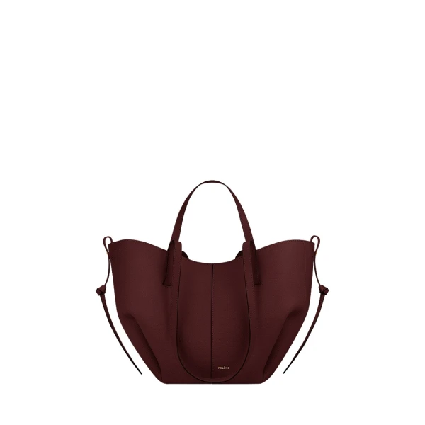 Polène Cyme Mini in Black Cherry Cyme Mini in Black Cherry - Mini Bags - Parisian Luxury Leather Bag at Luxury Shoes 