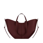 Polène Cyme in Black Cherry Cyme in Black Cherry - Totes & Top-Handle Bags - Parisian Luxury Leather Bag at Luxury Shoes 