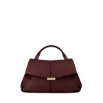 Polène Mokki Mini in Black Cherry Mokki Mini in Black Cherry - Mini Bags - Parisian Luxury Leather Bag at Luxury Shoes 