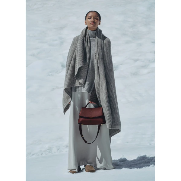 Polène Mokki in Black Cherry Mokki in Black Cherry - Shoulder & Crossbody Bags - Parisian Luxury Leather Bag at Luxury Shoes 