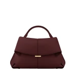 Polène Mokki in Black Cherry Mokki in Black Cherry - Shoulder & Crossbody Bags - Parisian Luxury Leather Bag at Luxury Shoes 