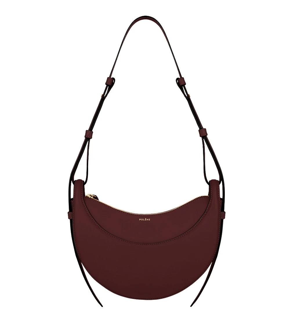 Red-Numero-Dix-in-Black-Cherry-collection-coveti20925_nobg Polène Numéro Dix in Black Cherry Numéro Dix in Black Cherry - Shoulder & Crossbody Bags - Parisian Luxury Leather Bag at Luxury Shoes