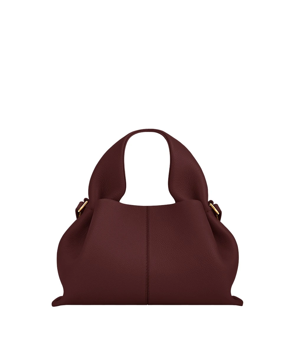 Red-Numero-Neuf-Mini-in-Black-Cherry-collection-coveti81150_nobg Polène Numéro Neuf Mini in Black Cherry Numéro Neuf Mini in Black Cherry - Mini Bags - Parisian Luxury Leather Bag at Luxury Shoes