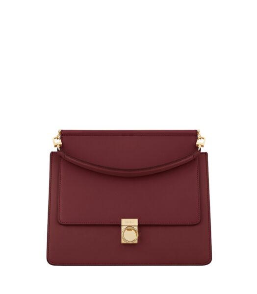 Polène Numéro Sept in Burgundy Numéro Sept in Burgundy - Totes & Top-Handle Bags - Parisian Luxury Leather Bag at Luxury Shoes 