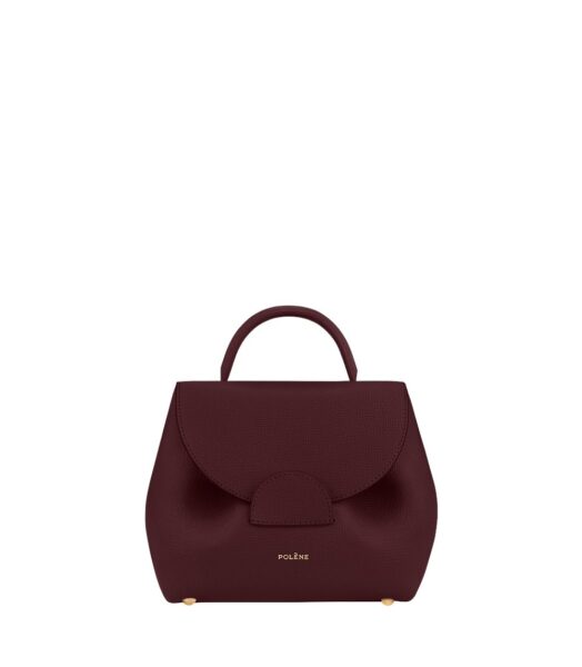 Polène Numéro Un Nano in Burgundy Numéro Un Nano in Burgundy - Mini Bags - Parisian Luxury Leather Bag at Luxury Shoes 