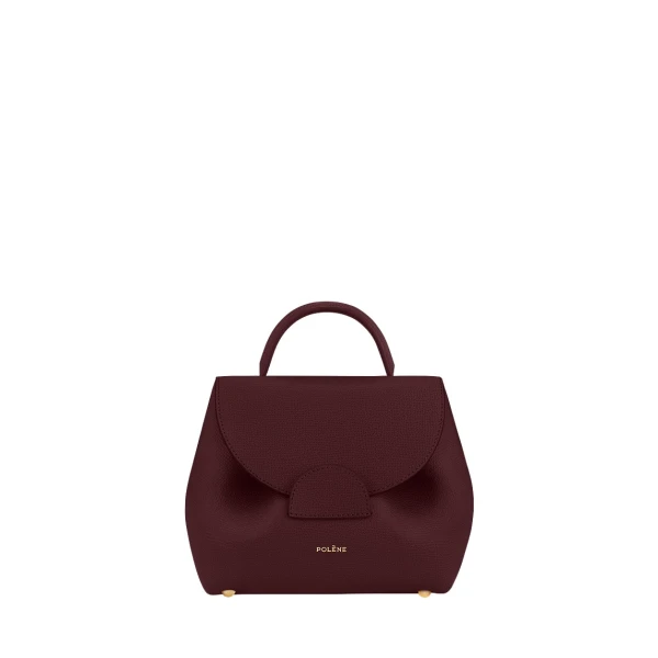 Polène Numéro Un Nano in Burgundy Numéro Un Nano in Burgundy - Mini Bags - Parisian Luxury Leather Bag at Luxury Shoes 