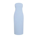 Safiyaa Aerine Midi Dress in Soft Sky - Dresses - Demi-Couture Evening Wear at Luxury Shoes 