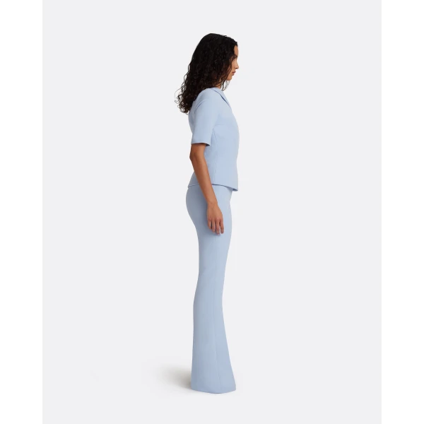 Safiyaa Alexa Soft Sky Trousers - Pants - Demi-Couture Evening Wear at Luxury Shoes 