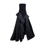 Safiyaa Anneline Long Dress in Black - Dresses - Demi-Couture Evening Wear at Luxury Shoes 