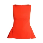 Safiyaa Ashlyn Top in Apple Red - Tops - Demi-Couture Evening Wear at Luxury Shoes 