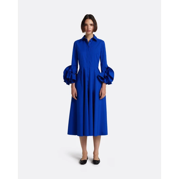 Safiyaa Belisse Midi Dress in Marrakech - Dresses - Demi-Couture Evening Wear at Luxury Shoes 